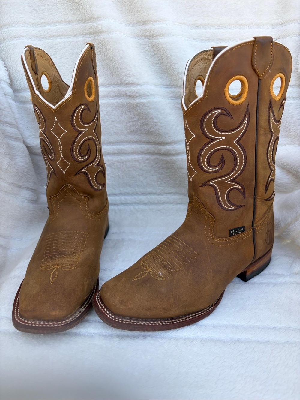 Original Reyme Brown Western Boots Size 7.5